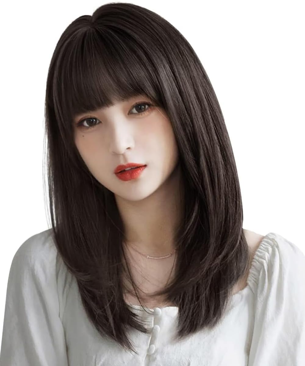 ✨️送料無料❣️ウィッグ ロング ストレート ウイッグ セミロング 黒髪 女装 hairpiece4_5.jpg